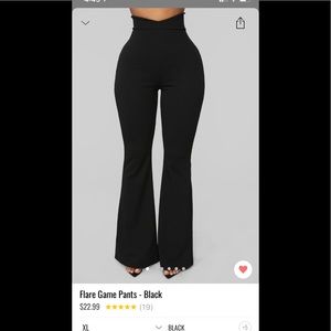 Fashion Nova Flare Black pants